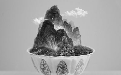 Yang Yongliang tentoonstelling in Sophie Maree Gallery
